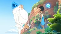 Droners – Corto mit ihrem Genie Oro (r.) will Wyatt Whale (mit Genie Neptune, l.) helfen in Form zu kommen.