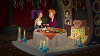 Futurama – Um endlich mal Zeit für sich zu haben, reisen Fry (r.) und Leela (l.) in ein abgelegenes Ferienressort. Doch der Ausflug endet anders als geplant ...