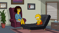 Die Simpsons – Dass alle ihre besten Freunde nacheinander sterben, verkraftet Lisa (r.) nicht und hofft auf die Hilfe ihrer Therapeutin (l.), nicht ahnend, dass diese nicht mehr lange für sie da sein wird ...