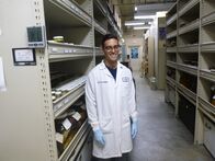 When Sharks Attack - Hai-Alarm – SAN DIEGO - Dr. Andy Nosal in his lab. (National Geographic/Tristan Walker)