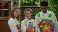 Side Hustle – L-R: Presley (Jayden Bartels), Lex (Annie LeBlanc), Munchy (Isaiah Crews)