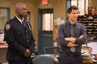 Brooklyn Nine-Nine – On left: Captain Holt (Andre Braugher) and on right Jake (Andy Samberg)