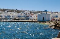 Mykonos - Super Paradise – Uferpromenade des alten Hafens von Mykonos