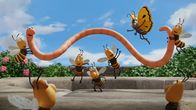 Superwurm – Die Bienen waren etwas schlapp, doch Superwurm bringt sie auf trabb!