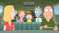 Rick and Morty – L-R: Beth, Summer, Morty, Rick, Jerry