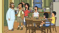 Bob's Burgers – L-R: Teddy, Javed, Linda, Bob, Tina, Gene