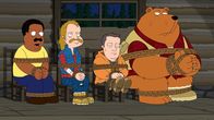 The Cleveland Show – (v.l.n.r.) Cleveland Brown; Lester Krinklesac; Holt Richter; Tim der Bär