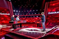 Quizduell - Olymp – Moderatoren Gunther Emmerlich (l.) und Wolfgang Lippert (2.v.l.).