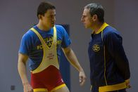 Foxcatcher – L-R: Mark Schultz (Channing Tatum), John du Pont (Steve Carell)