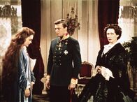 Sissi – L-R: Prinzessin Elisabeth "Sissi" von Bayern (Romy Schneider), Kaiser Franz Joseph (Karlheinz Böhm), Erzherzogin Sophie (Vilma Degischer)