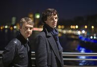 Sherlock – Unterwegs im Namen des Gesetzes: Die Hobby-Ermittler Sherlock Holmes (Benedict Cumberbatch, re.) und Dr. John Watson (Martin Freeman).