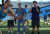 Fresh off the Boat – (v.l.n.r.) Jessica Huang (Constance Wu); Emery Huang (Forrest Wheeler); Louis Huang (Randall Park); Eddie Huang (Hudson Yang)