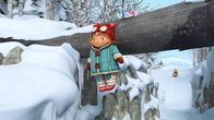 Snowsnaps Winterspiele – Nele ist mit dem Einkauf hängen geblieben.