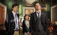 White House Down – L - R: Donnie the Guide (Nicolas Wright), Emily (Joey King), Cale (Channing Tatum)