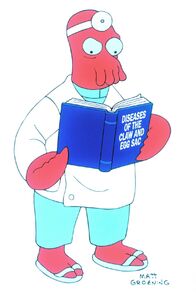 Futurama – (5. Staffel) - Dr. Zoldberg ist ein Hummer, Mannschaftsarzt im Y3K und geht nur in Sandalen.