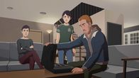 Pantheon – (v.l.n.r.) Ellen Kim; Maddie Kim; Cody Lowell