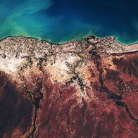 Die Erde aus dem All – Das Albert River Delta in Queensland, Australien.