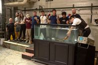 Jackass 4.5 – Wee Man, Chris Pontius, Rachel Wolfson, Nick Merlino, Sean "Poopies" McInerney, Steve-O, Dave England, Jasper, "Danger Ehren" McGhehey, and Johnny Knoxville in jackass 4.5 from Paramount Pictures and MTV Entertainment Studios.