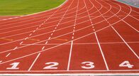 Leichtathletik: Diamond League – Laufstrecke im Stadion