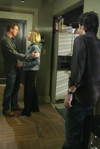 Scrubs - Die Anfänger – Scott Foley (Sean), Sarah Chalke (Elliot), Zach Braff (J.D.).