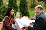 Sturm der Liebe – Doris (Simone Ritscher, l.); Grosswihler (Christoph Wettstein, r.)