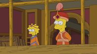 Die Simpsons – Prinzessin Siddmartha (l.); Prinz Bart (r.)