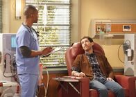 B Positive – Gideon (Darryl Stephens, l.); Drew Dunbar (Thomas Middleditch, r.)