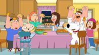Family Guy – (v.l.n.r.) Chris Griffin; Stewie Griffin; Lois Griffin; Alana Fitzgerald; Brian Griffin; Peter Griffin; Meg Griffin