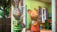 Pip und Posy – Pip und Posy starten den Seifenblasen-Wettbewerb.