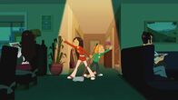 Power Sisters – Wendy und Marine putzen und singen, aber Mama und Papa scheinen sie nicht zu bemerken.