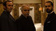 Grand Hotel – l-r Hernando(Antonio Reyes),Detective Ayala (Pep Anton Muñoz),Diego(Pedro Alonso)