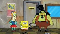 SpongeBob Schwammkopf – L-R: Mrs. Puff, SpongeBob, Captain Lutefisk
