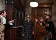 Ghosts – L-R: Isaac (Brandon Scott Jones), Jay (Utkarsh Ambudkar), Thorfinn (Devan Chandler Long)