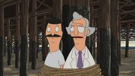 Bob's Burgers – Stecken in großer Gefahr. Doch können Bob (l.) und Mr. Fischoeder (r.) rechtzeitig gerettet werden?