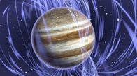 Strip the Cosmos - Im Innersten des Universums – Eine von vielen überraschenden Entdeckungen Junos: Jupiter hat nicht zwei magnetische Pole, sondern drei.