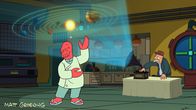 Futurama – Während Zoidberg (l.) noch die Arbeitsparty genießt, passiert Conrad etwas Schreckliches ...