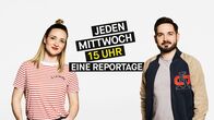 PULS Reportage – Moderatoren Ariane Alter und Sebastian Meinberg.