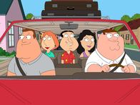 Family Guy – (v.l.n.r.) Joe Swanson; Lois Griffin; Glenn Quagmire; Bonnie Swanson; Peter Griffin