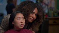 Awkwafina Is Nora from Queens – L-R: Nora (Awkwafina), Asha (Tiana Okoye)