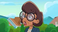 SuperHero Kindergarten – Principle Shoutzalot erschreckt sich.