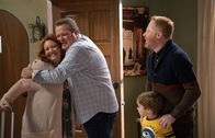 Modern Family – L-R: Pameron (Dana Powell), Cameron Tucker (Eric Stonestreet), Cal (Marcello Julian Reyes), Mitchell Pritchett (Jesse Tyler Ferguson)
