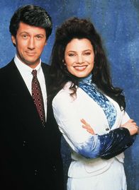 Die Nanny – Charles Shaughnessy (Maxwell), Fran Drescher (Fran).