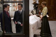 Murdoch Mysteries – v.l.n.r.: Alastair Mackenzie, Detective Murdoch (Yannick Bisson) und Dr. Ogden (Hélène Joy)