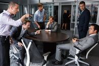 The Big Short – Jeremy Strong (Vinnie Daniel), Rafe Spall (Danny Moses), Hamish Linklater (Porter Collins), Steve Carell (Mark Baum), Jeffry Griffin (Chris), Ryan Gosling (Jared Vennett).