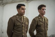 Catch-22 – Catch 22 -- Episode 1 - Young American flyers arrive in war and discover that the bureaucracy is more deadly than the enemy. Yossarian (Christopher Abbott) and Clevinger (Pico Alexander), shown. (Photo by: Philippe Antonello/Hulu)