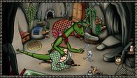 Sir Mouse – Sir Mouse ist sauer, weil es Dragon gelungen ist, das Schwert aus dem Stein zu ziehen.
