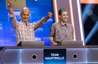 Quizduell - Olymp – Die Kandidaten vom Team "Hauptrolle" Christoph Maria Herbst (l.) und Christiane Paul (r.)