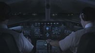 Mayday - Alarm im Cockpit – REENACTMENT - Inside the cockpit of Comair Flight 5191, Capitan Jeff Clay (played by Autin Ball) and First Officer James Polehinke (played by Alastair Forbes) have taxied the aircraft to the runway and prepare for take-off--unaware it is the wrong runway. (Cineflix 2020/James Griffith)