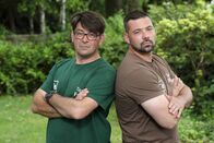 Duell der Gartenprofis – Frank Riese (l.) und Stefan Schatz (r.).