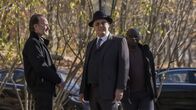 The Blacklist – L-R: Marvin Gerard (Fisher Stevens), Raymond 'Red' Reddington (James Spader), Dembe Zuma (Hisham Tawfiq)